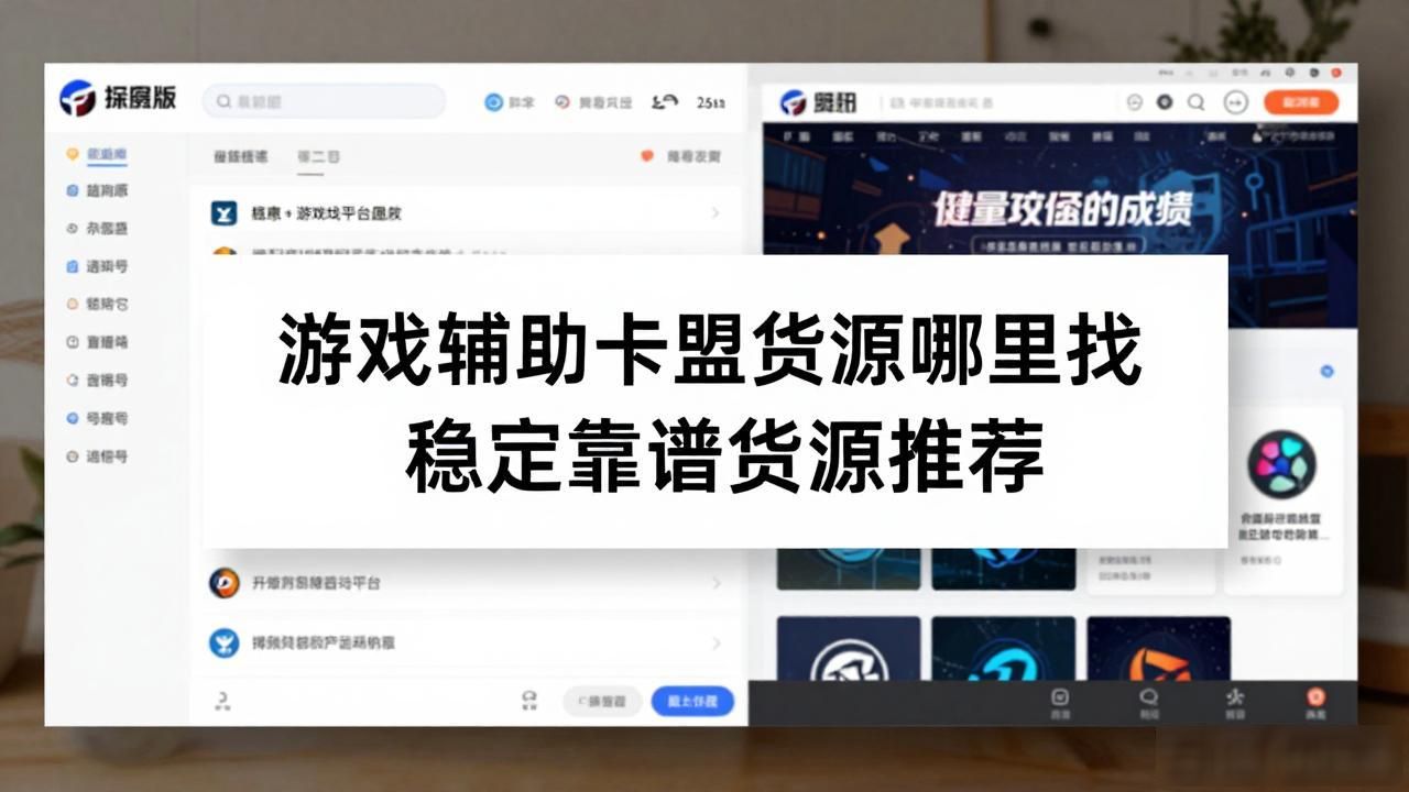 游戏辅助卡盟平台_游戏辅助卡盟货源_低价货源辅助