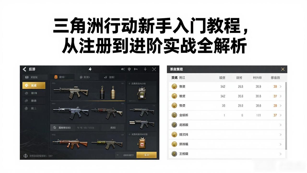 三角洲行动新手教学视频_三角洲行动教程_三角行动游戏视频